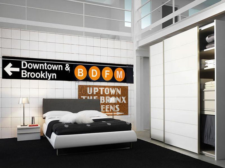 Uptown,Downtown Wall Mural-Buildings & Landmarks,Transportation,Urban,Textures-Eazywallz