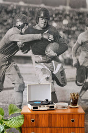 Vintage Football Action Wall Mural-Sports-Eazywallz