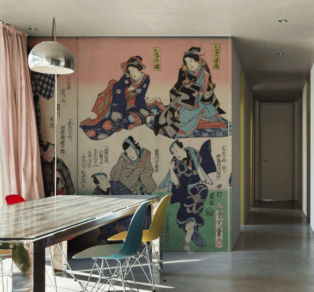 Vintage Japanese Characters Wall Mural-Vintage-Eazywallz
