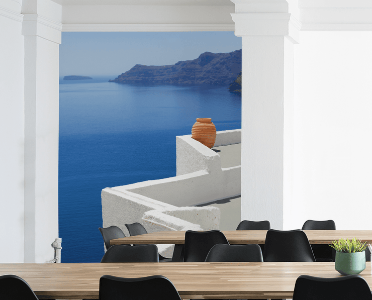 Volcano in Oia, Santorini Wall Mural-Zen-Eazywallz