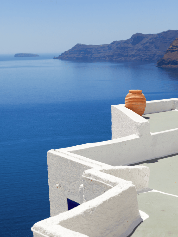 Volcano in Oia, Santorini Wall Mural-Zen-Eazywallz