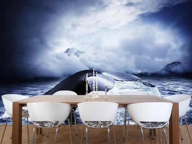 Whale tail Wall Mural-Animals & Wildlife-Eazywallz