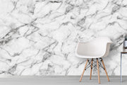 White Marble Wall Mural