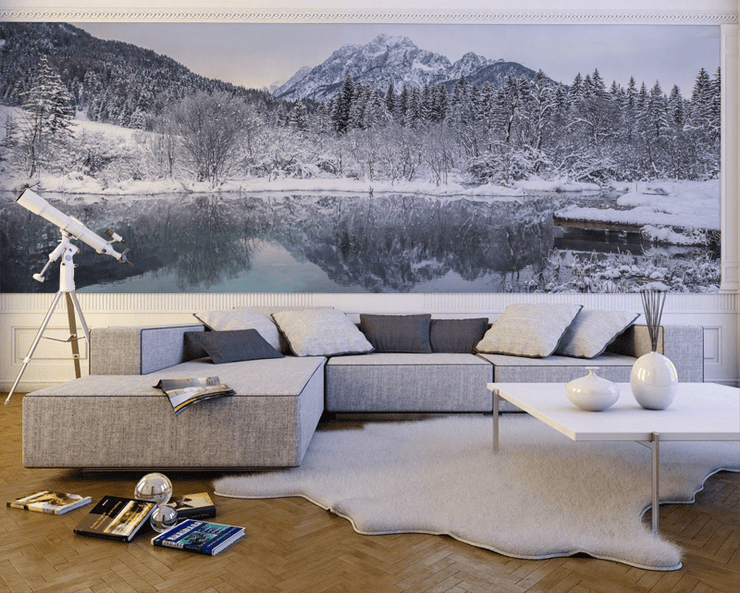 Winter Landscape in Slovenia Wall Mural-Landscapes & Nature,Vintage-Eazywallz