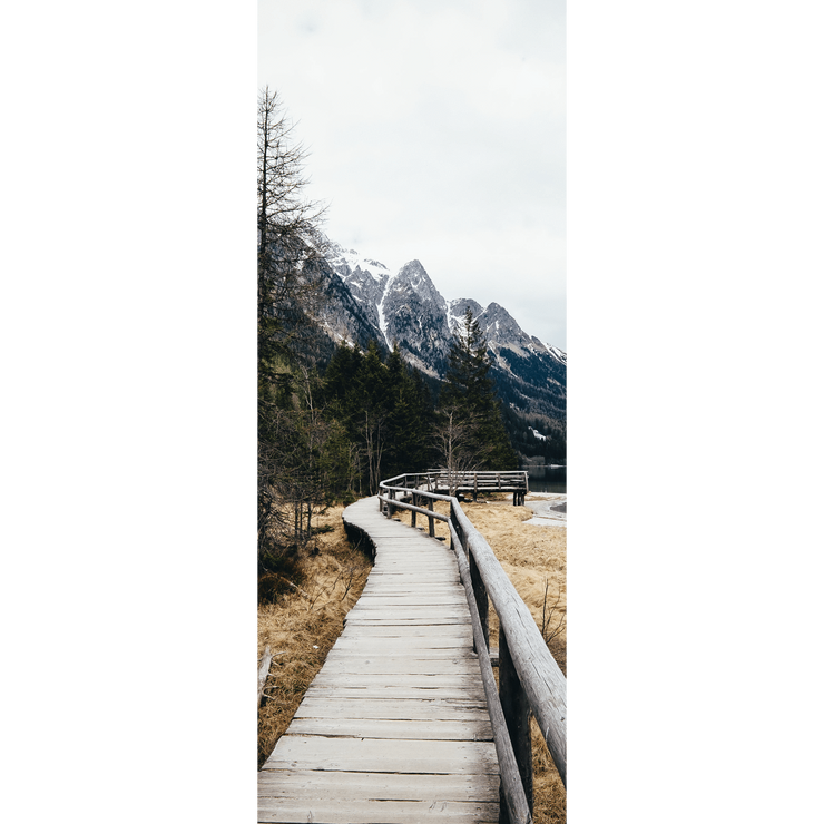 Wood Walkway in Italy Door Mural-Landscapes & Nature-Eazywallz