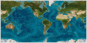 World Map Wall Mural-Maps-Eazywallz